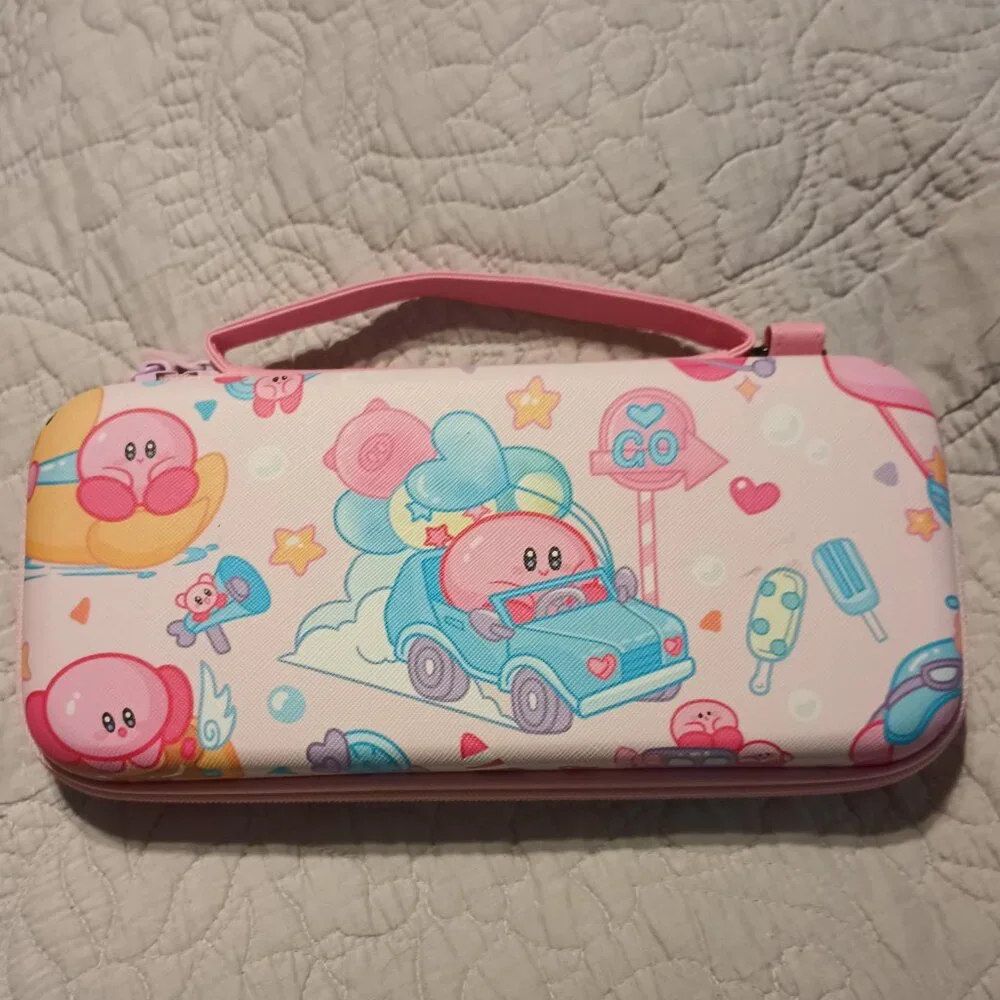 NWOT FANPL Kirby Bubble Star Carrying Case for Switch